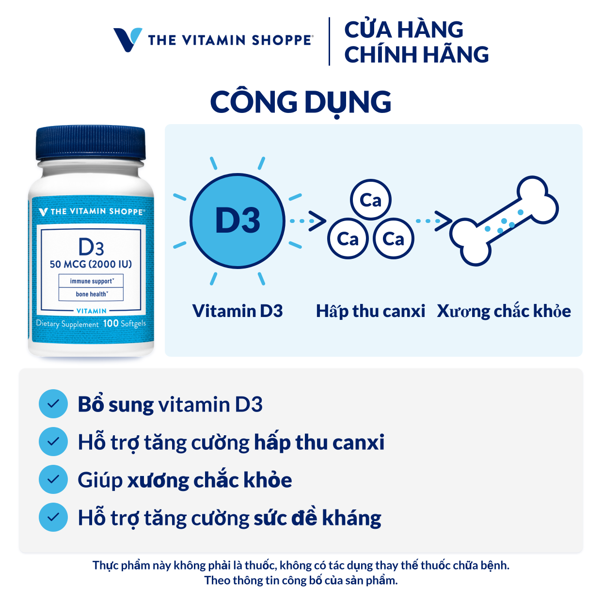 Thực phẩm bảo vệ sức khỏe VITAMIN D3