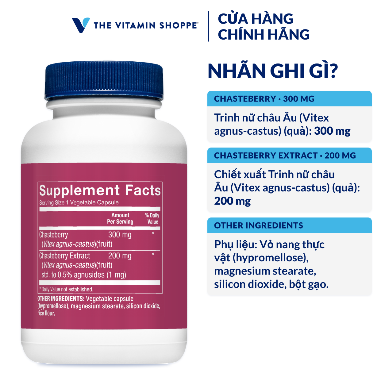 Thực phẩm bảo vệ sức khỏe CHASTEBERRY EXTRACT