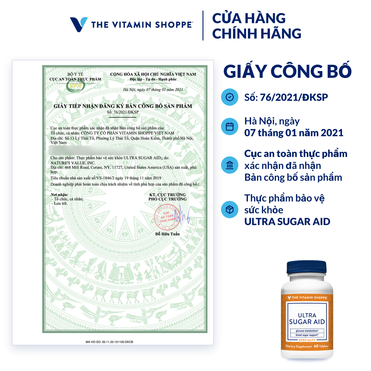 Thực phẩm bảo vệ sức khỏe ULTRA SUGAR AID