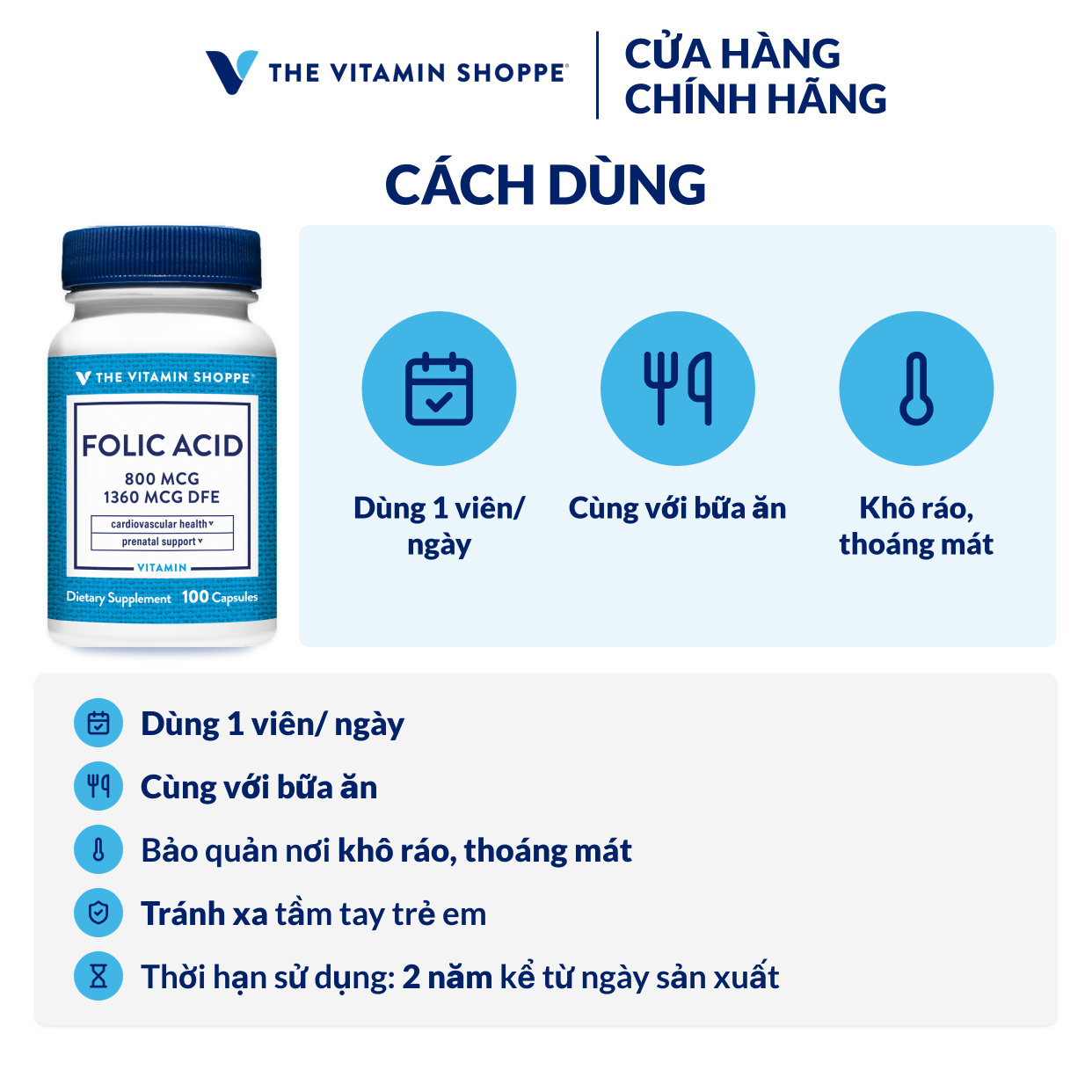 Thực phẩm bảo vệ sức khỏe FOLIC ACID