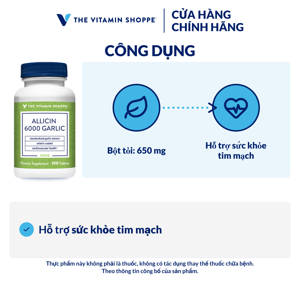 Thực phẩm bảo vệ sức khỏe ALLICIN 6000 GARLIC