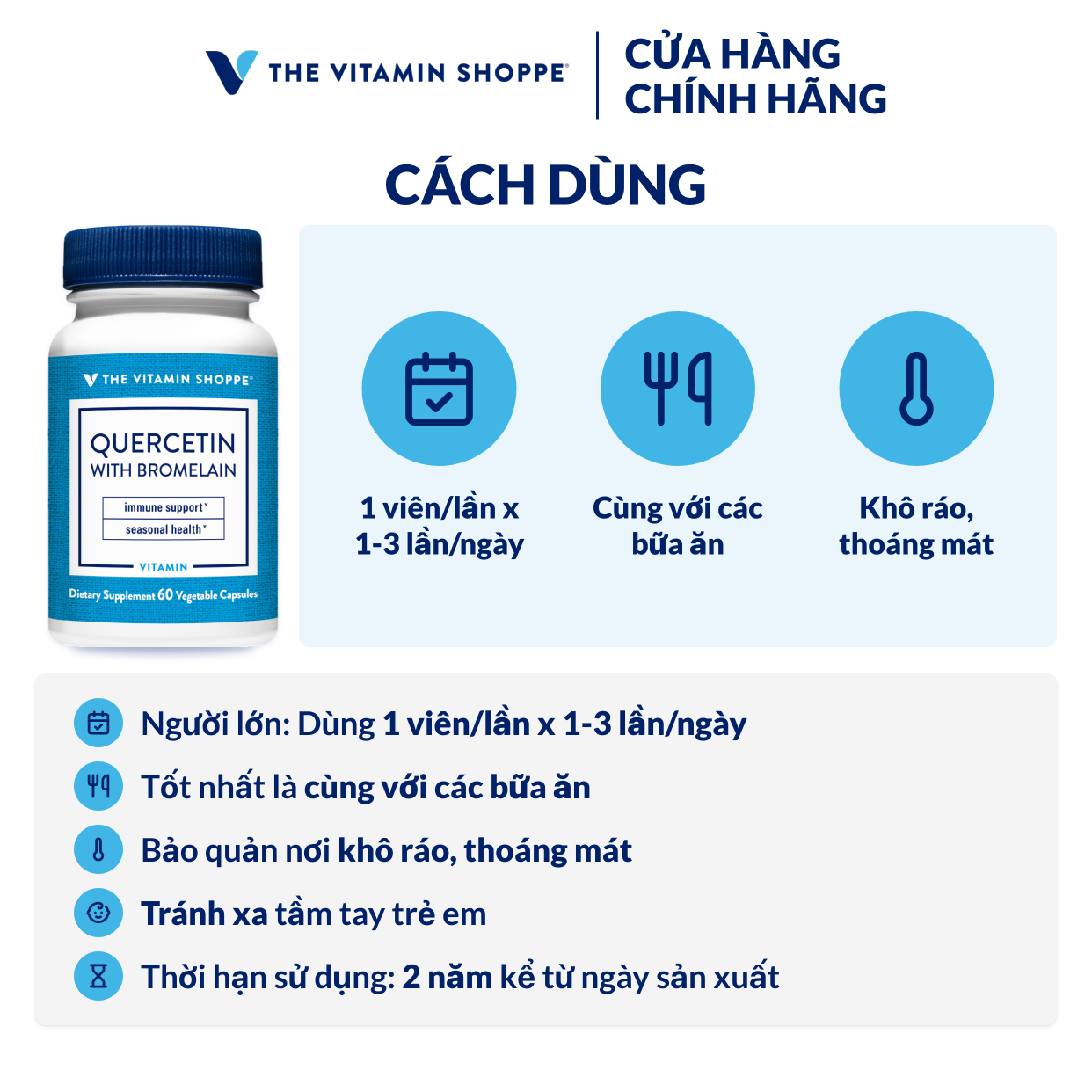 Thực phẩm bảo vệ sức khỏe QUERCETIN WITH BROMELAIN