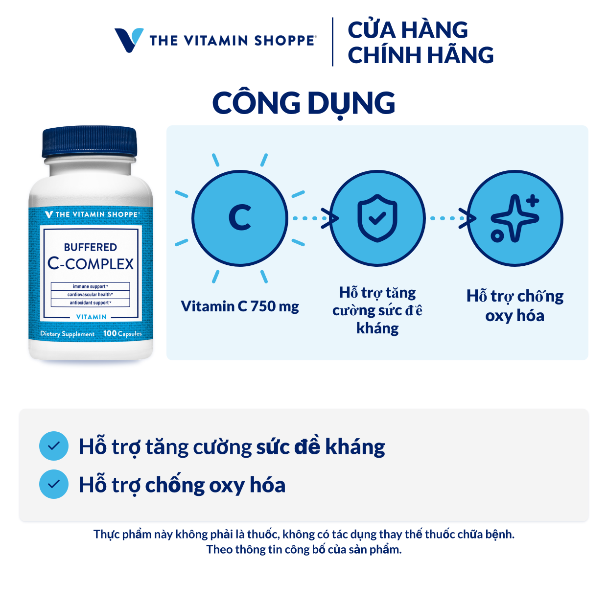 Thực phẩm bảo vệ sức khỏe BUFFERED C-COMPLEX