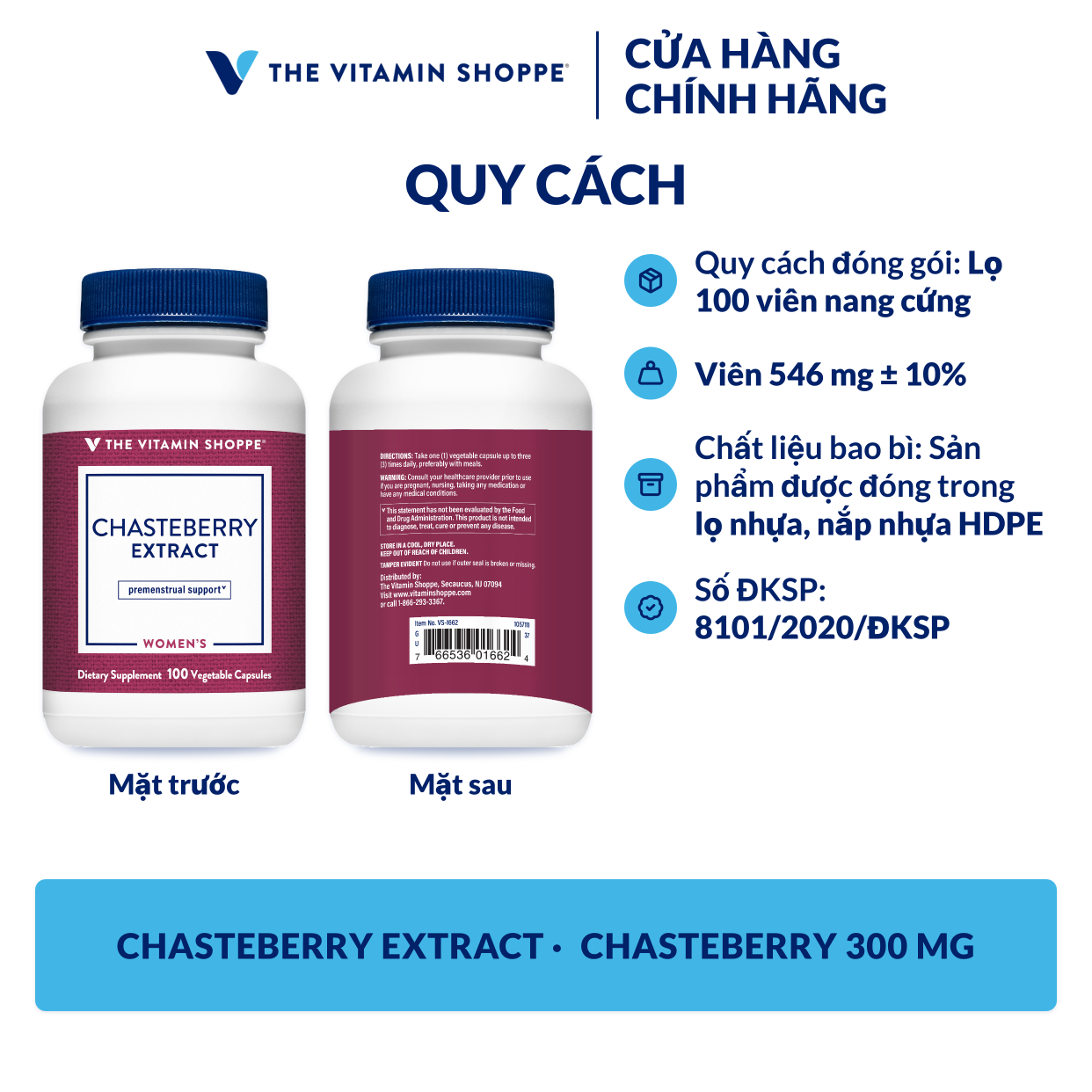 Thực phẩm bảo vệ sức khỏe CHASTEBERRY EXTRACT