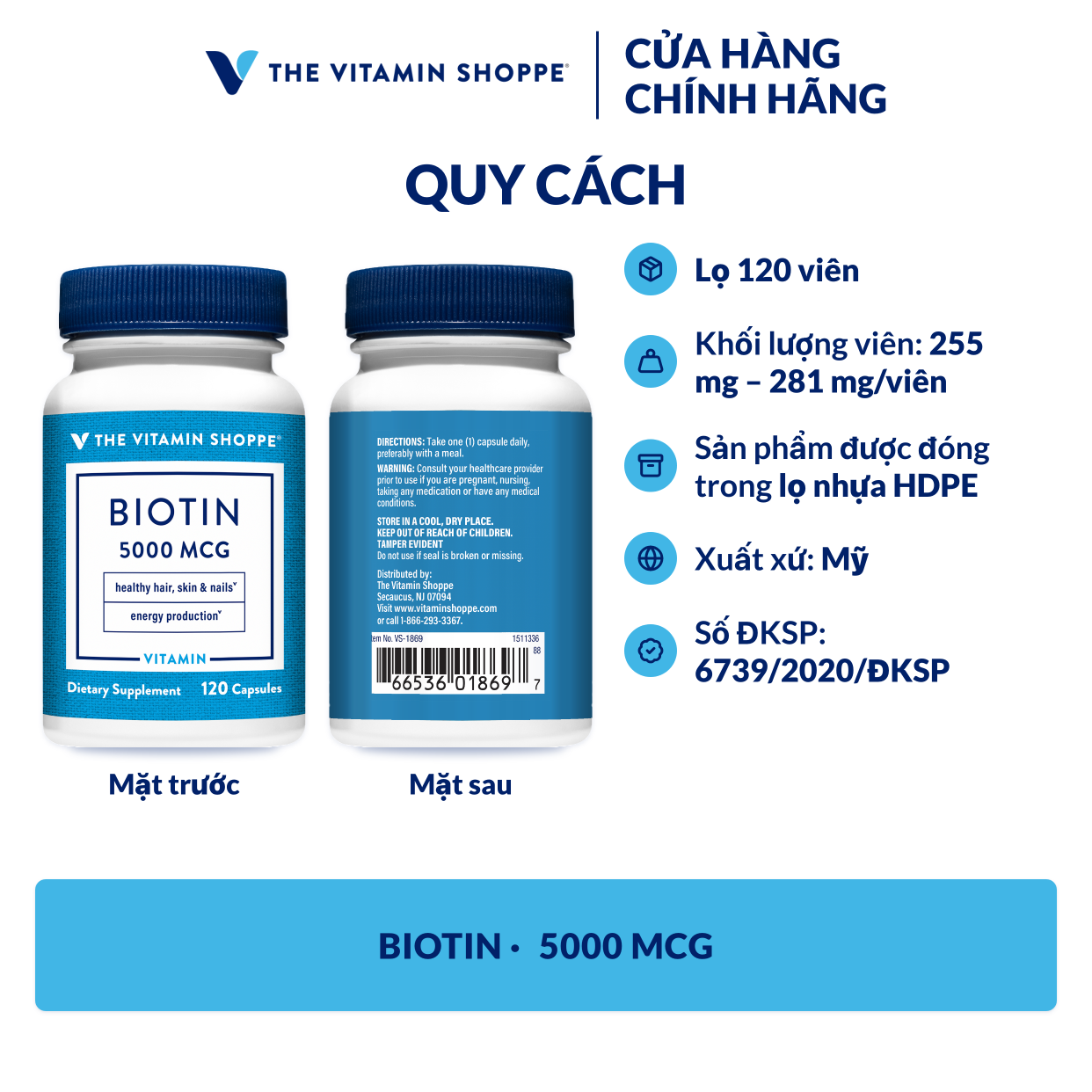 Thực phẩm bảo vệ sức khỏe BIOTIN
