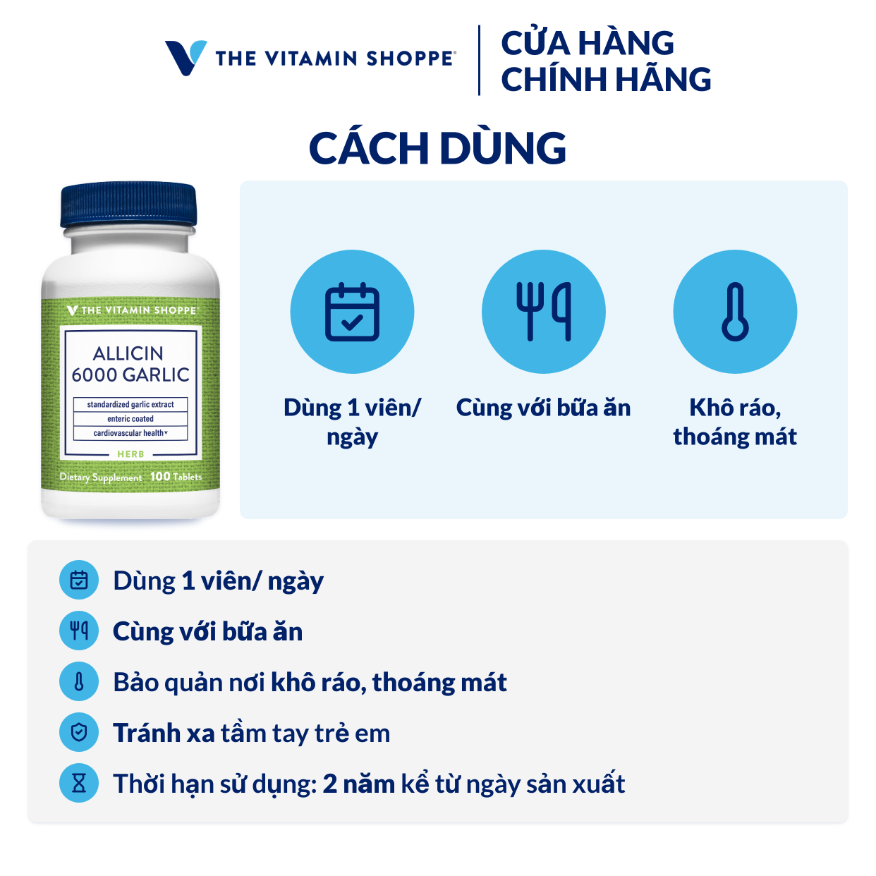 Thực phẩm bảo vệ sức khỏe ALLICIN 6000 GARLIC