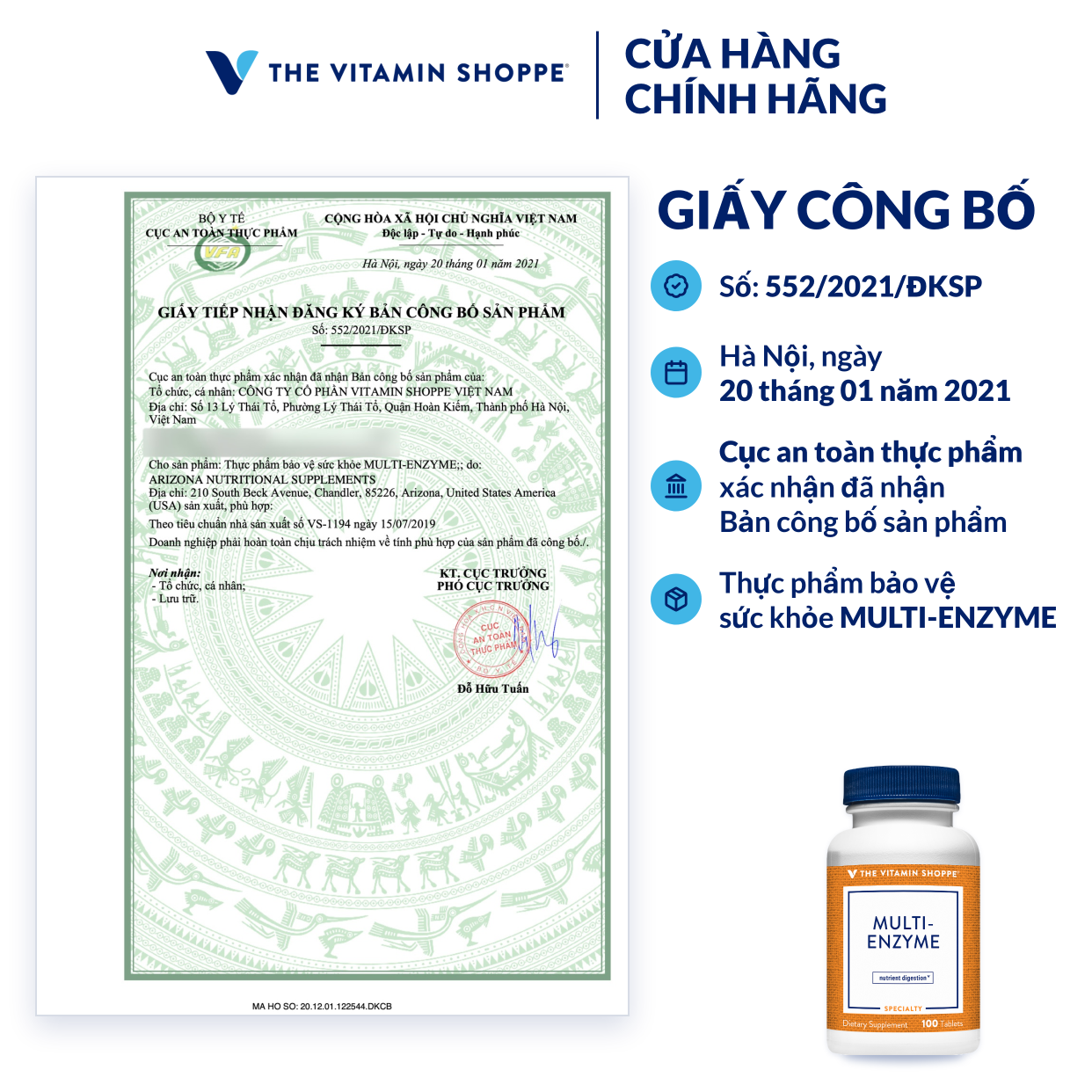 Thực phẩm bảo vệ sức khỏe MULTI-ENZYME
