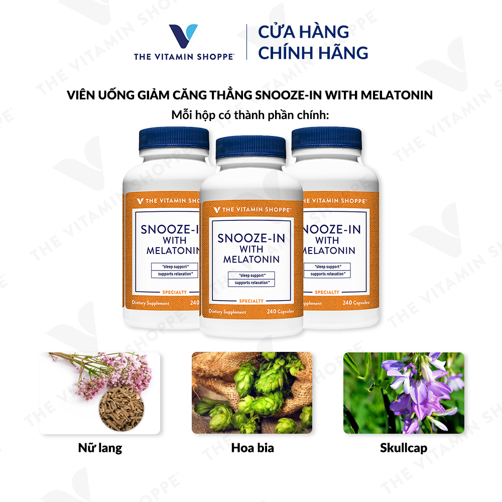 Thực phẩm bảo vệ sức khỏe SNOOZE-IN WITH MELATONIN