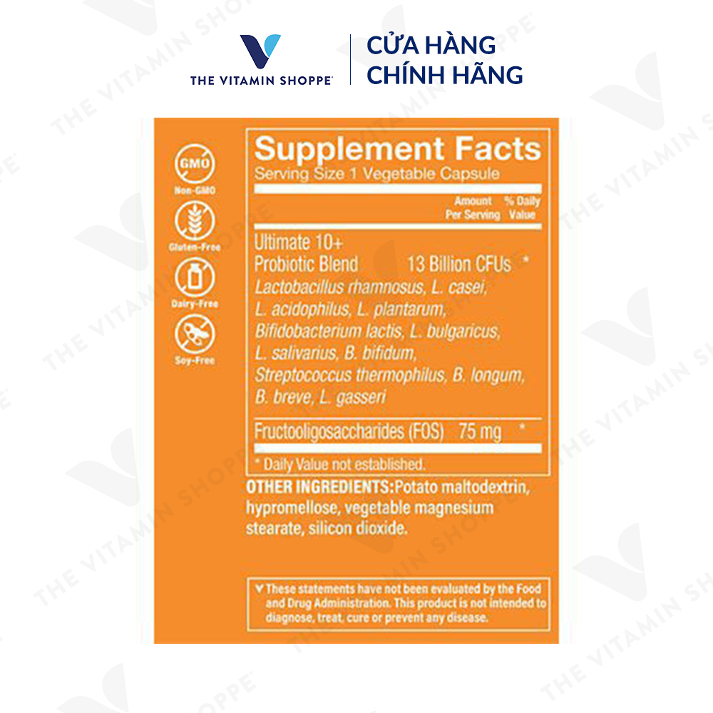 Thực phẩm bảo vệ sức khỏe ULTIMATE 10+ PROBIOTICS 13 BILLION