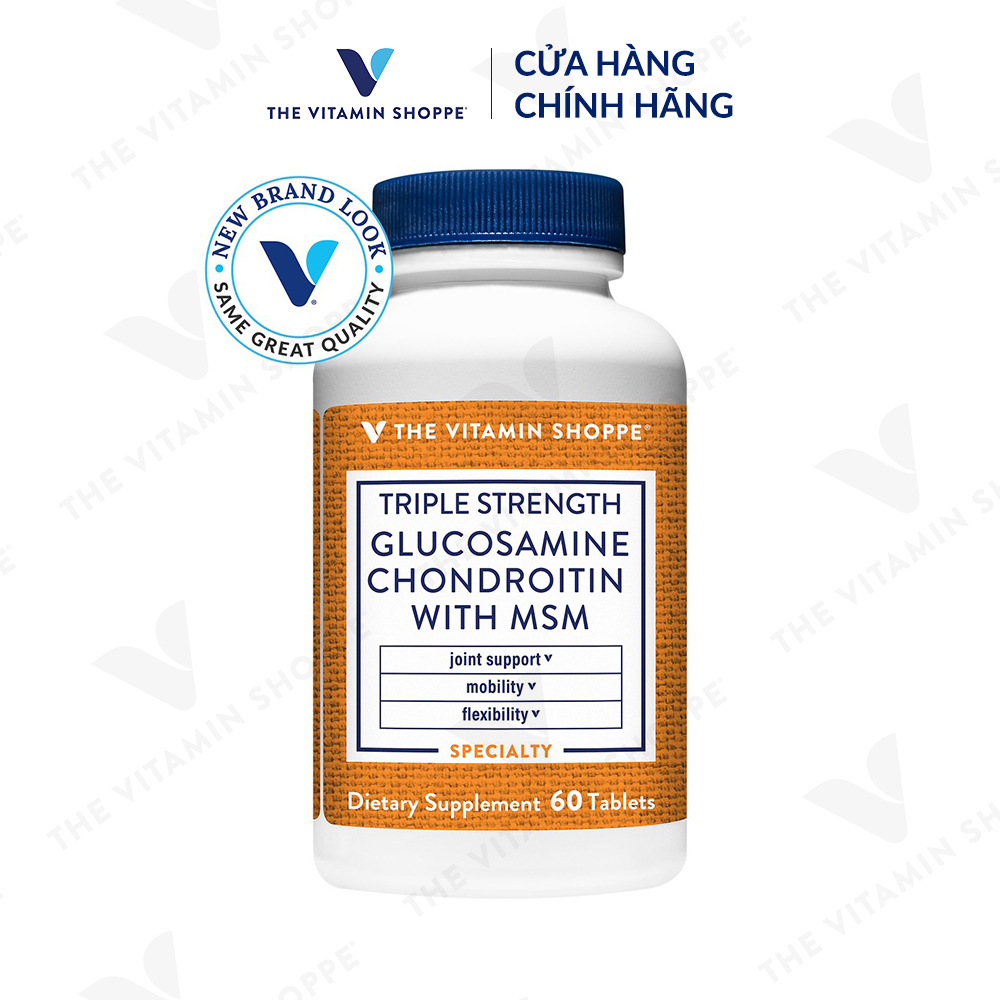 Thực phẩm bảo vệ sức khỏe TRIPLE STRENGTH GLUCOSAMINE CHONDROITIN WITH MSM