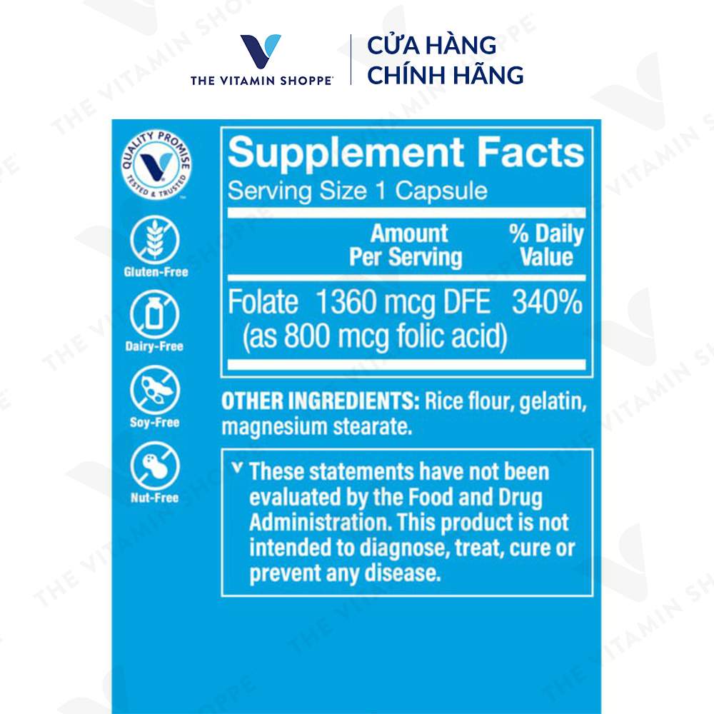 Thực phẩm bảo vệ sức khỏe FOLIC ACID