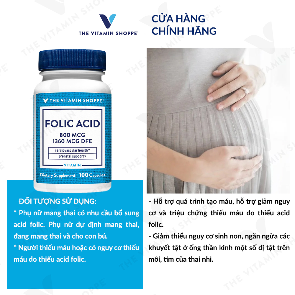 Thực phẩm bảo vệ sức khỏe FOLIC ACID