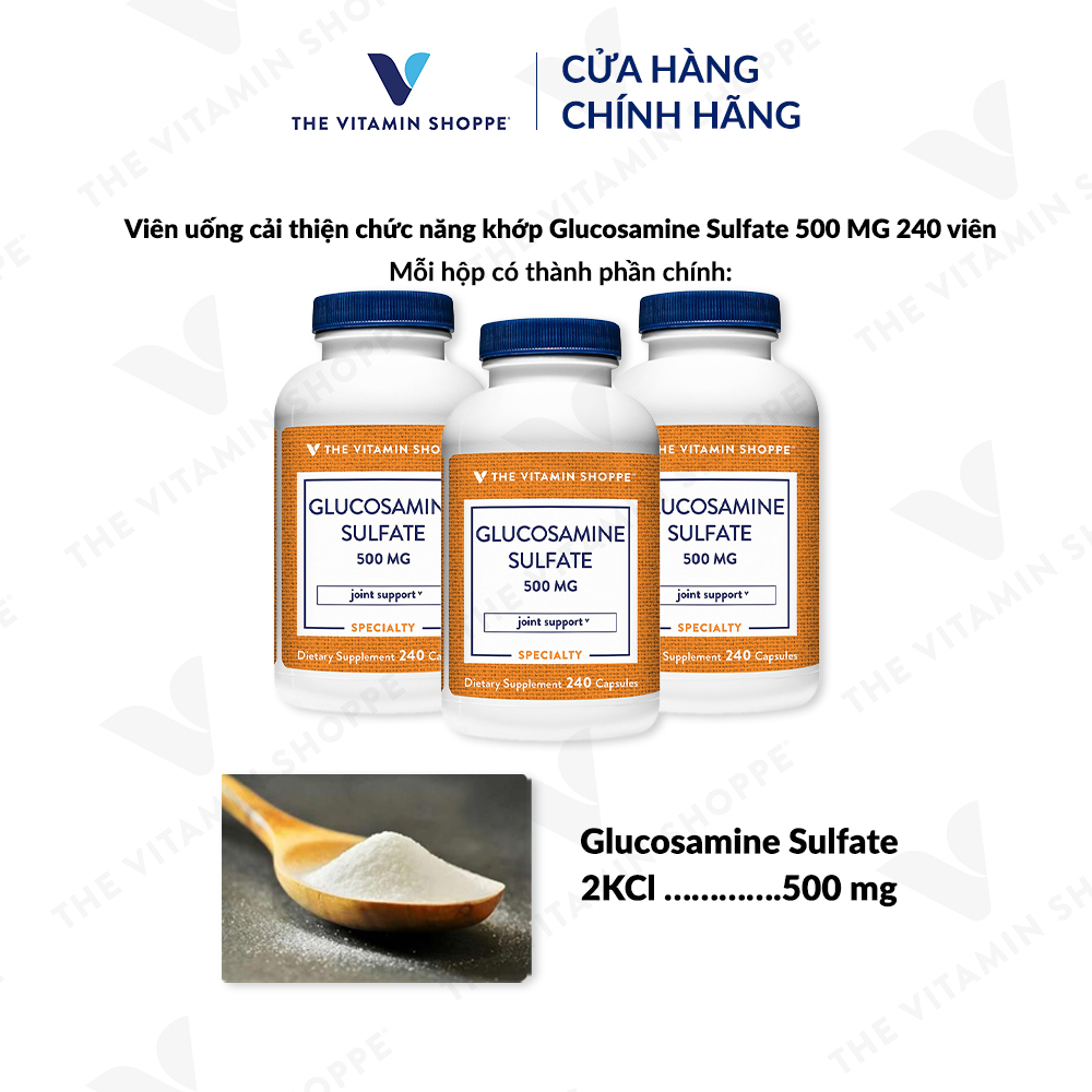 Thực phẩm bảo vệ sức  khỏe GLUCOSAMINE SULFATE 500 MG