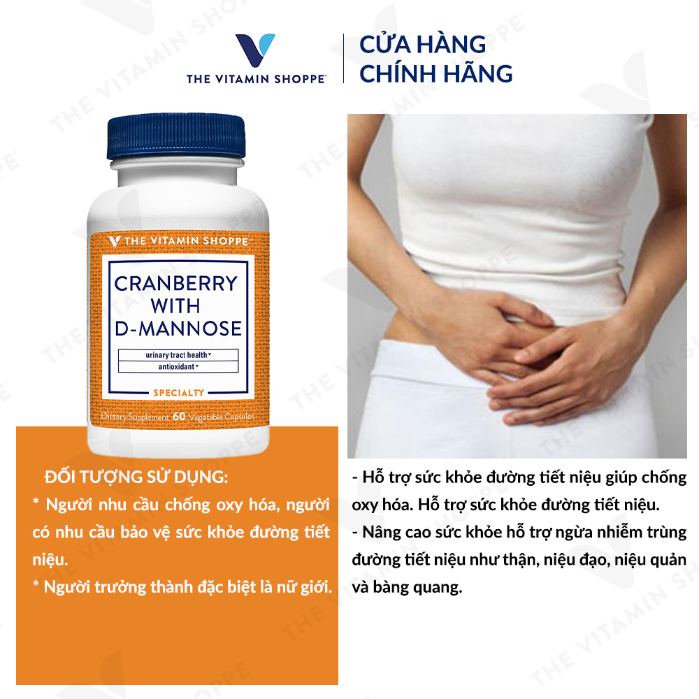 Thực phẩm bảo vệ sức khỏe CRANBERRY WITH D-MANNOSE