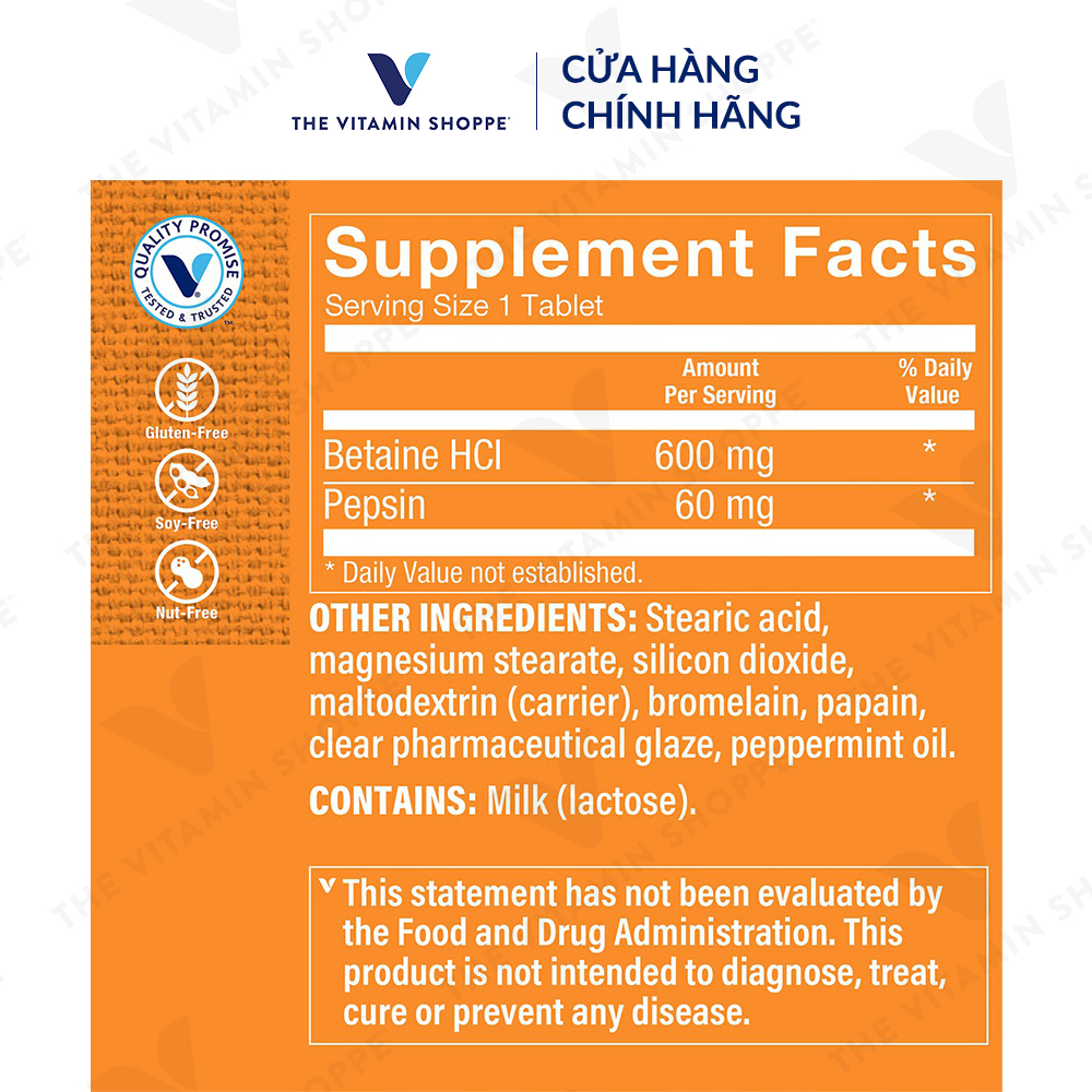 BETAINE HCL WITH PEPSIN