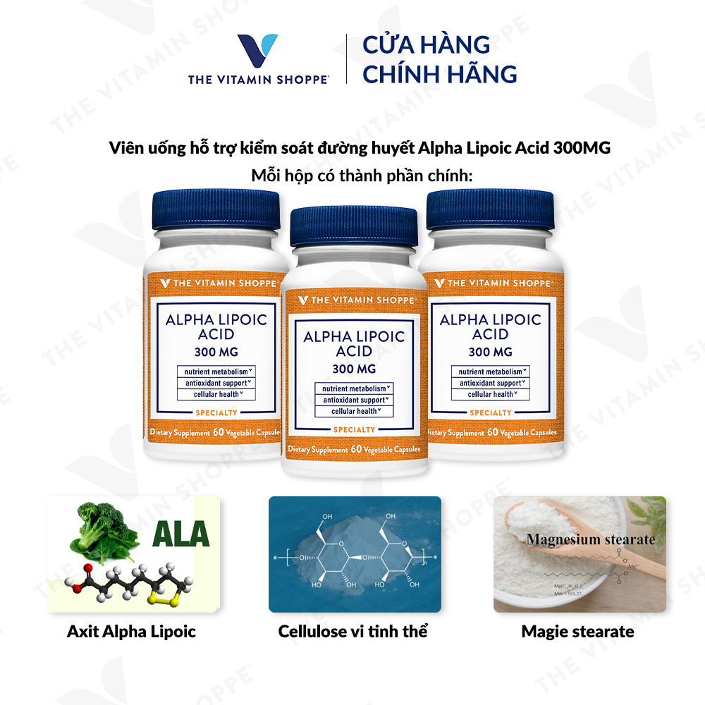 Thực phẩm bảo vệ sức khỏe ALPHA LIPOIC ACID 300MG