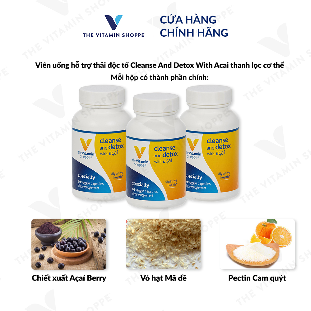 Thực phẩm bảo vệ sức khỏe CLEANSE AND DETOX WITH ACAI