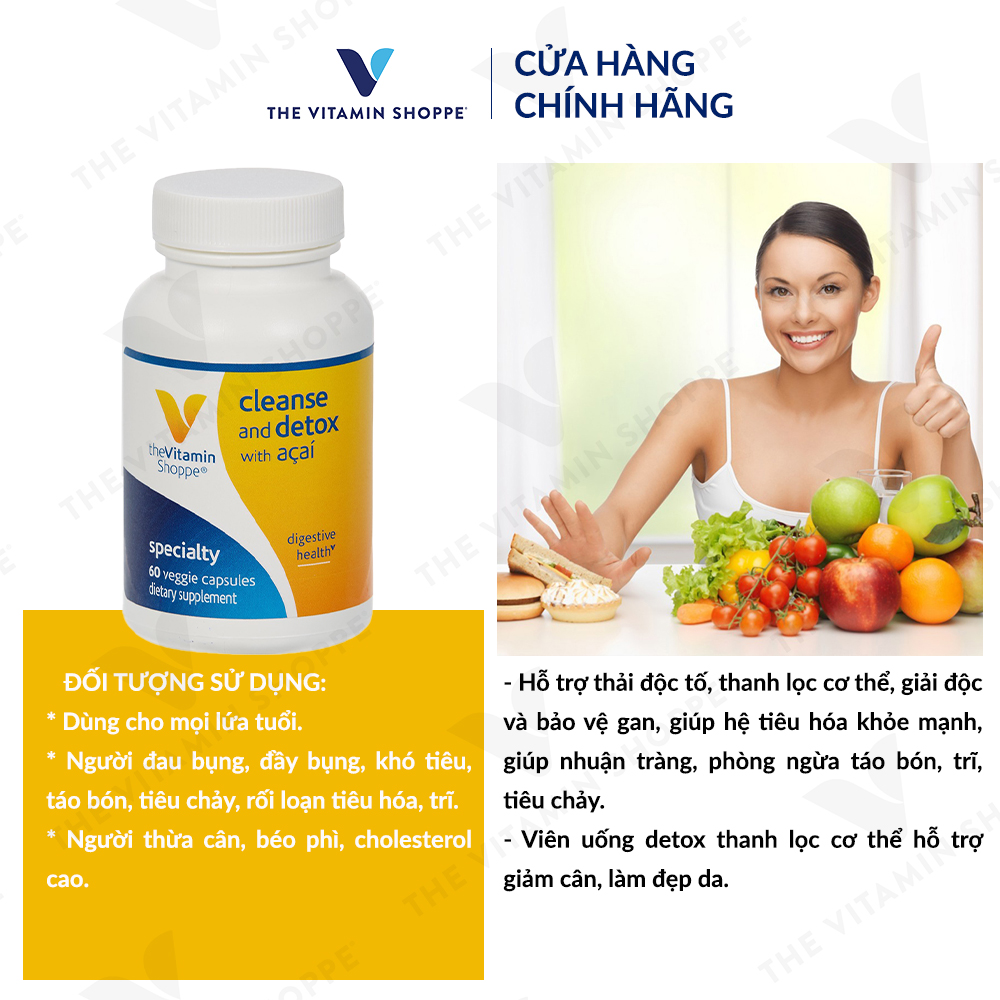 Thực phẩm bảo vệ sức khỏe CLEANSE AND DETOX WITH ACAI