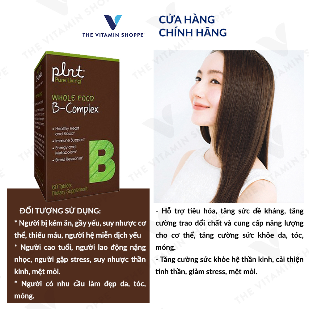 Thực phẩm bảo vệ sức khỏe WHOLE FOOD B-COMPLEX