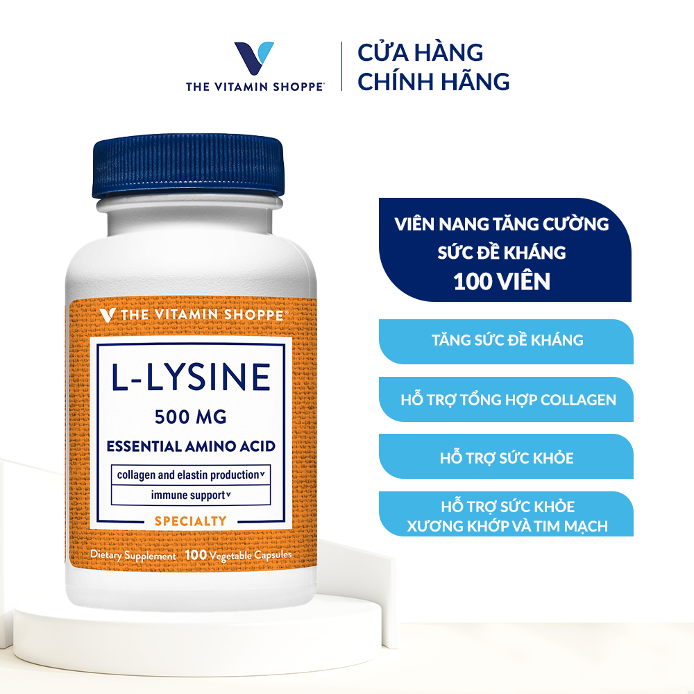 Thực phẩm bảo vệ sức khỏe L-LYSINE 500MG