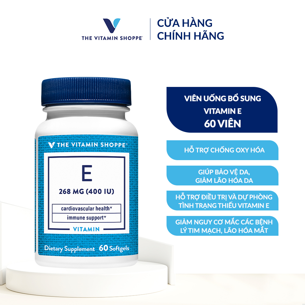 Thực phẩm bảo vệ sức khỏe  E 268 MG (400 IU)