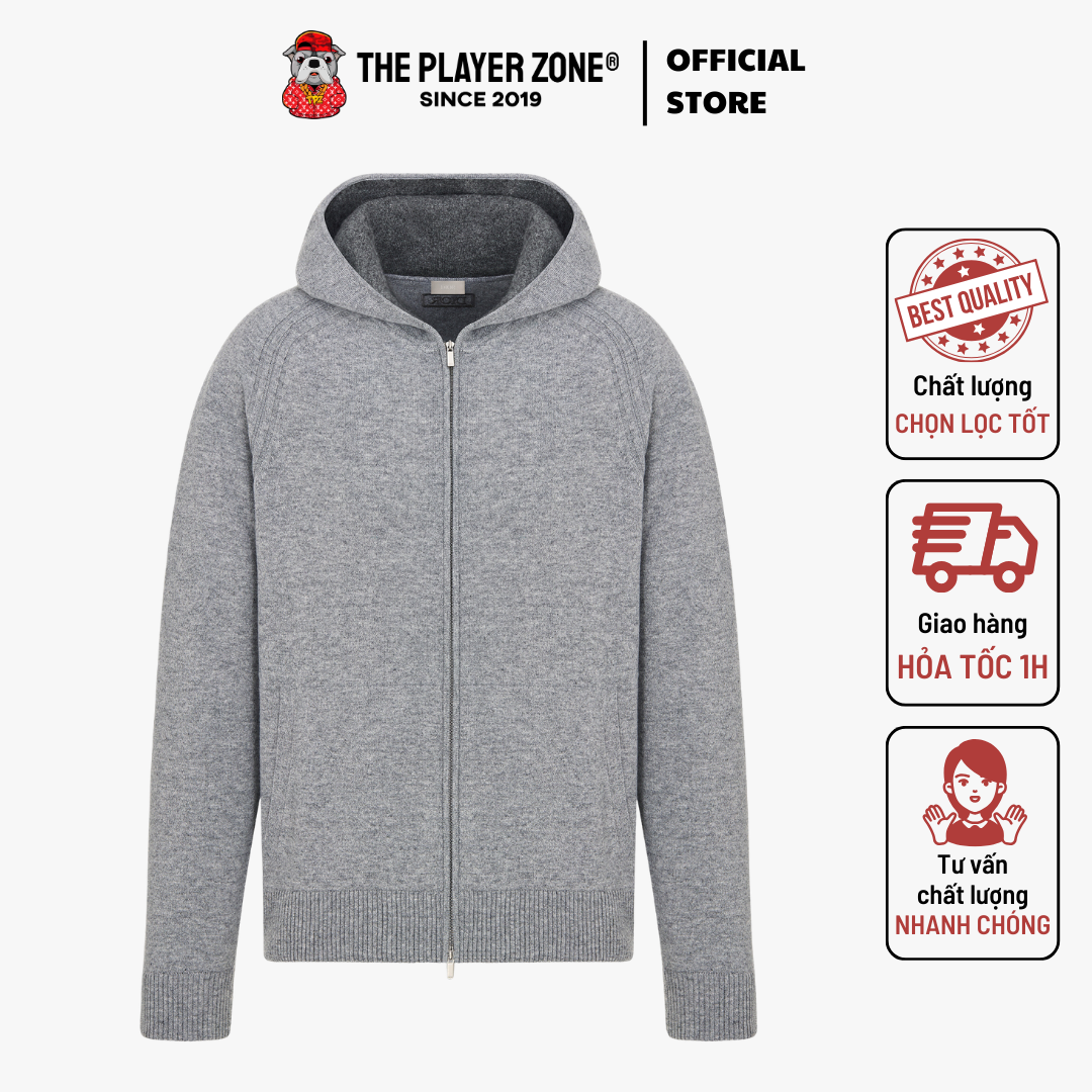Áo khoác Icons Hooded Sweatshirt Gray Cashmere Jersey - Xám