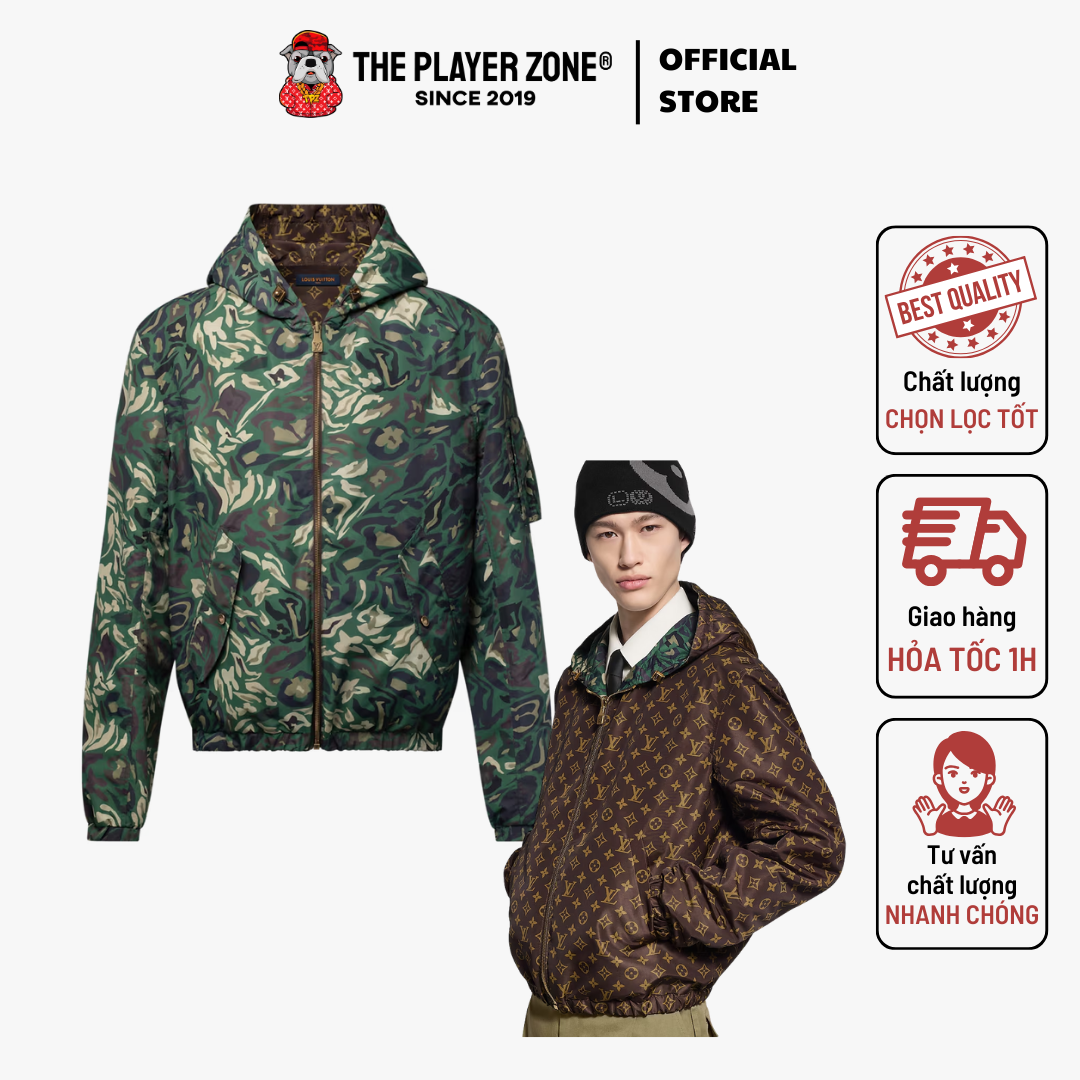 Áo khoác LV Louis Vuitton Monogram Reversible Windbreaker
