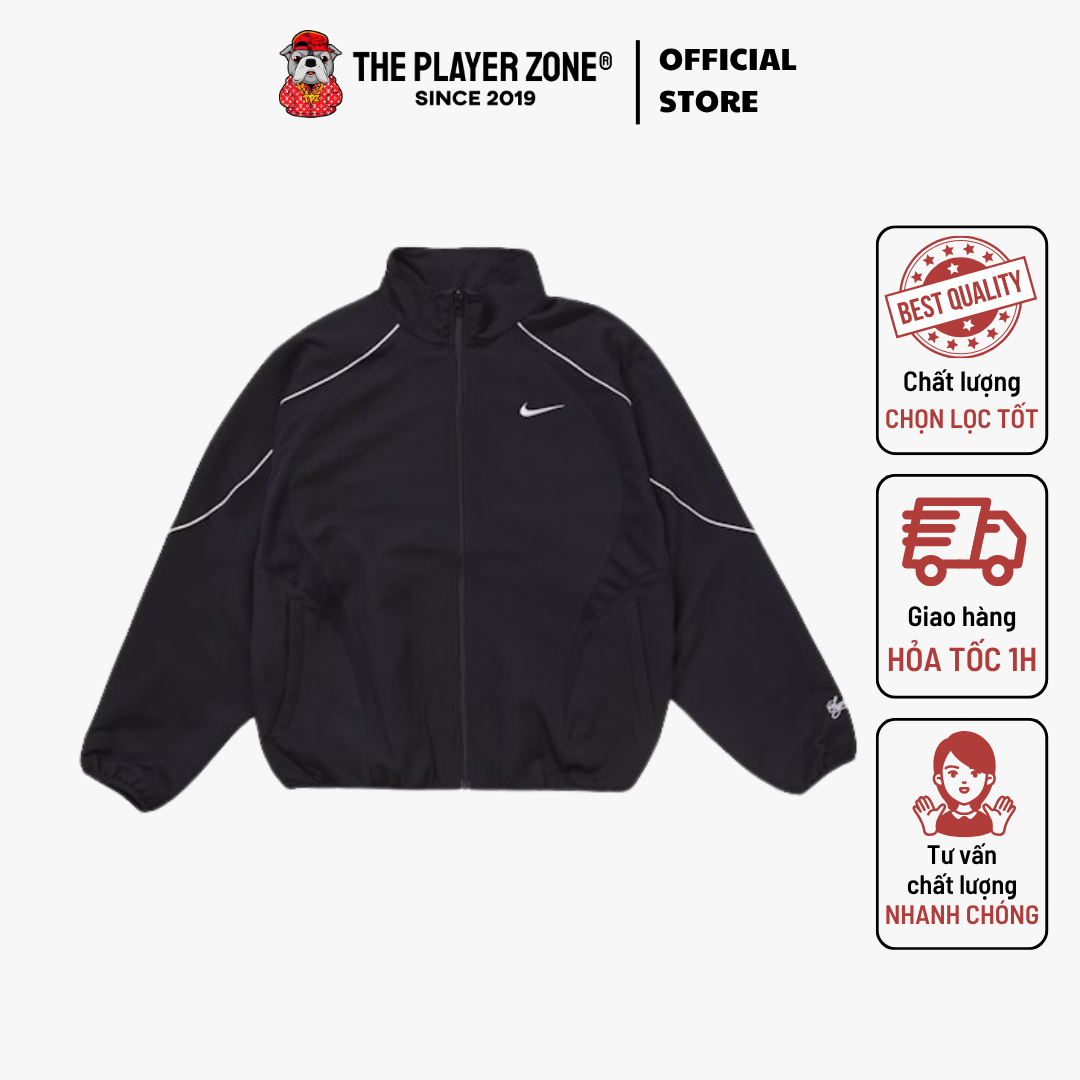 Áo khoác Supreme Nike Track Jacket - Black