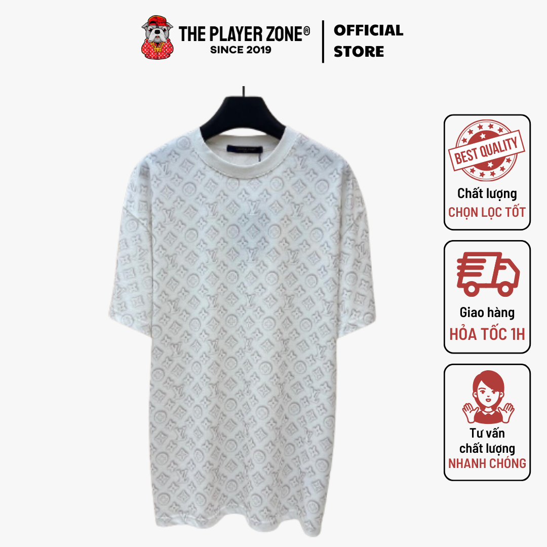 Áo LV Louis Vuitton Monogram Short-Sleeved - Trắng