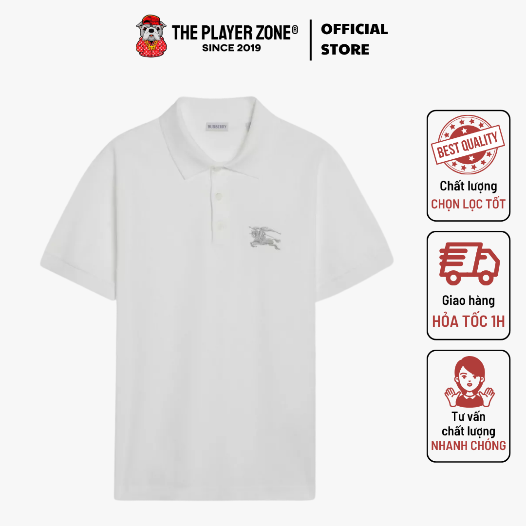 Áo Polo  Cotton polo shirt The Fashion Square - Trắng