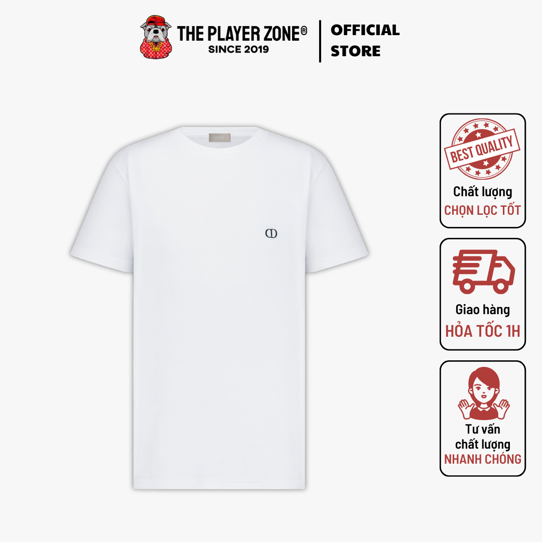 Áo Thun CD Icon T-Shirt, Fitted Silhouette Black - Đen