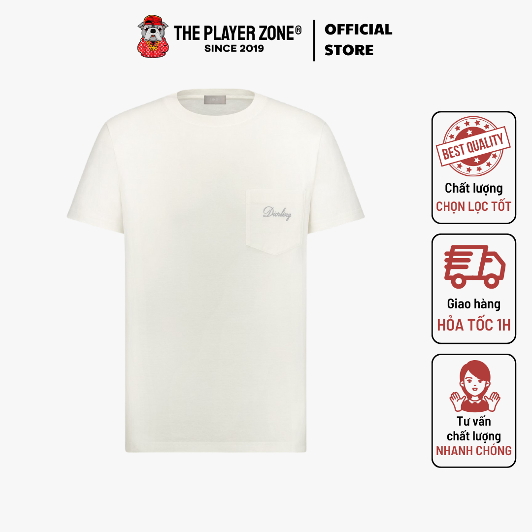 Áo Thun Dior Diorling T-Shirt Cotton Jersey - Trắng