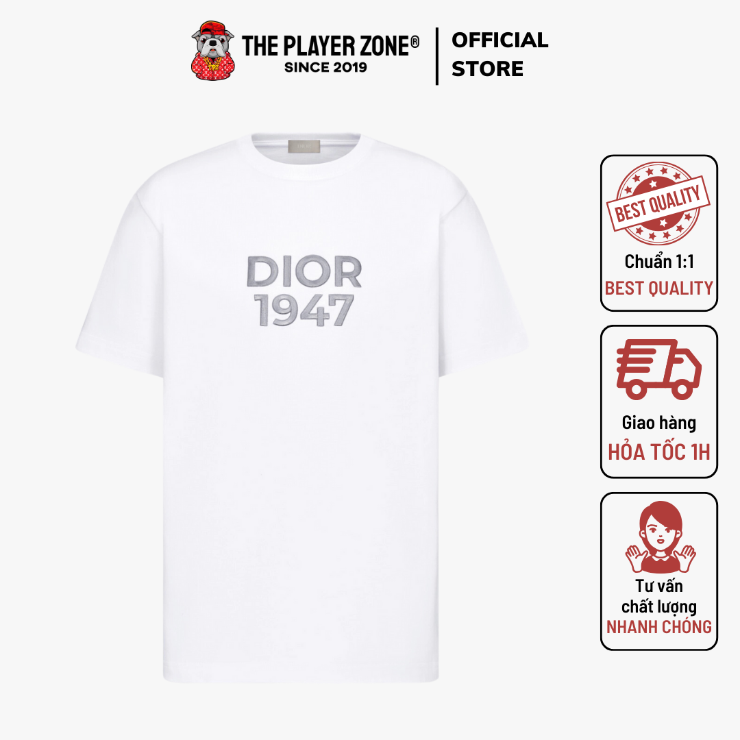 Áo thun Dior Relaxed-Fit 1947 T-Shirt - Trắng