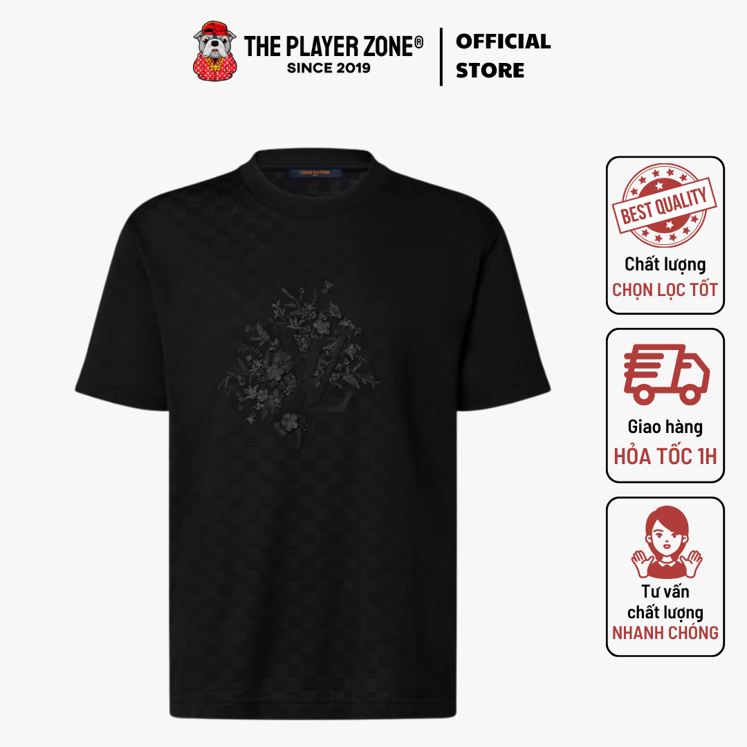 Áo Thun Embroidered Signature T-Shirt - Đen