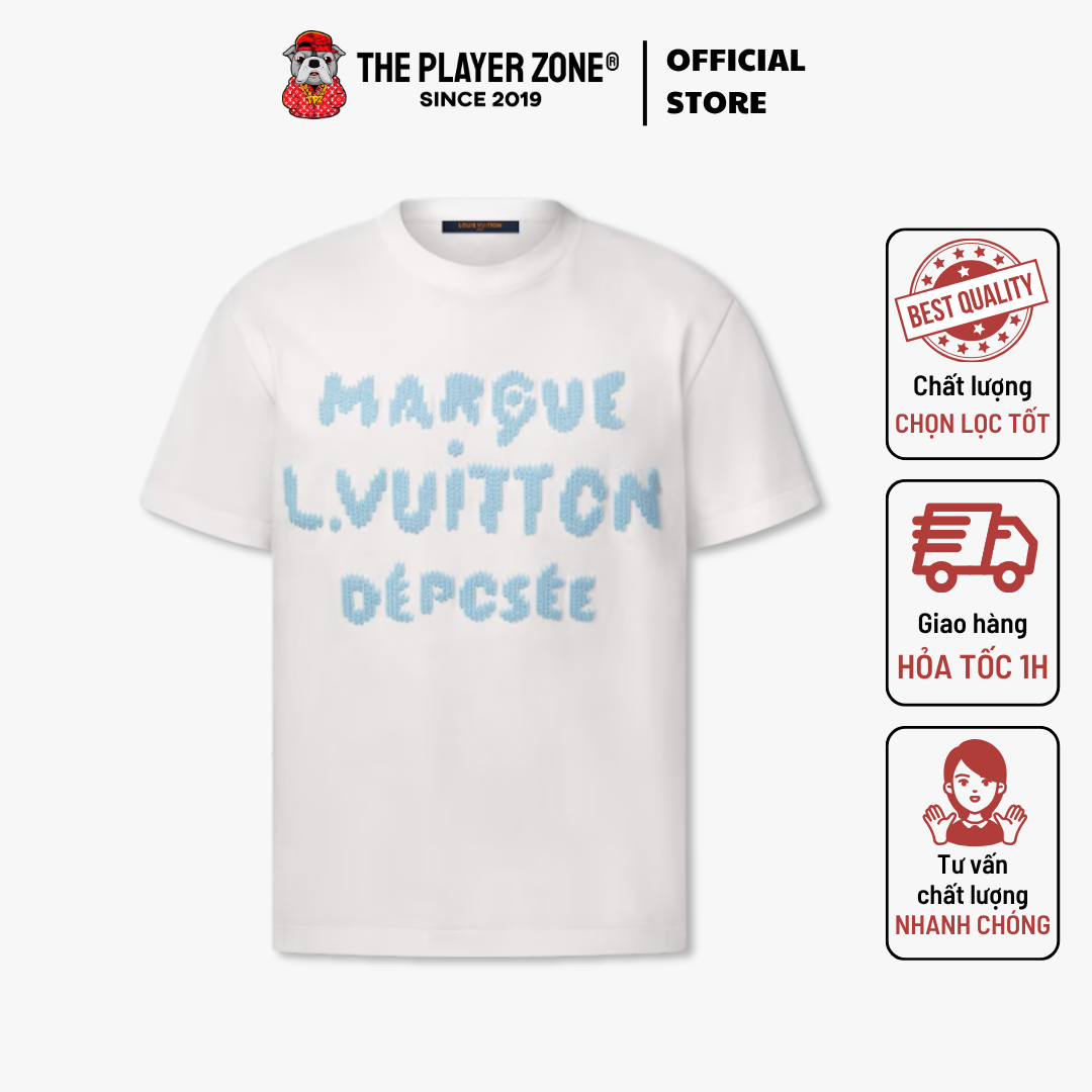 Áo Thun Embroidered Signature - Trắng