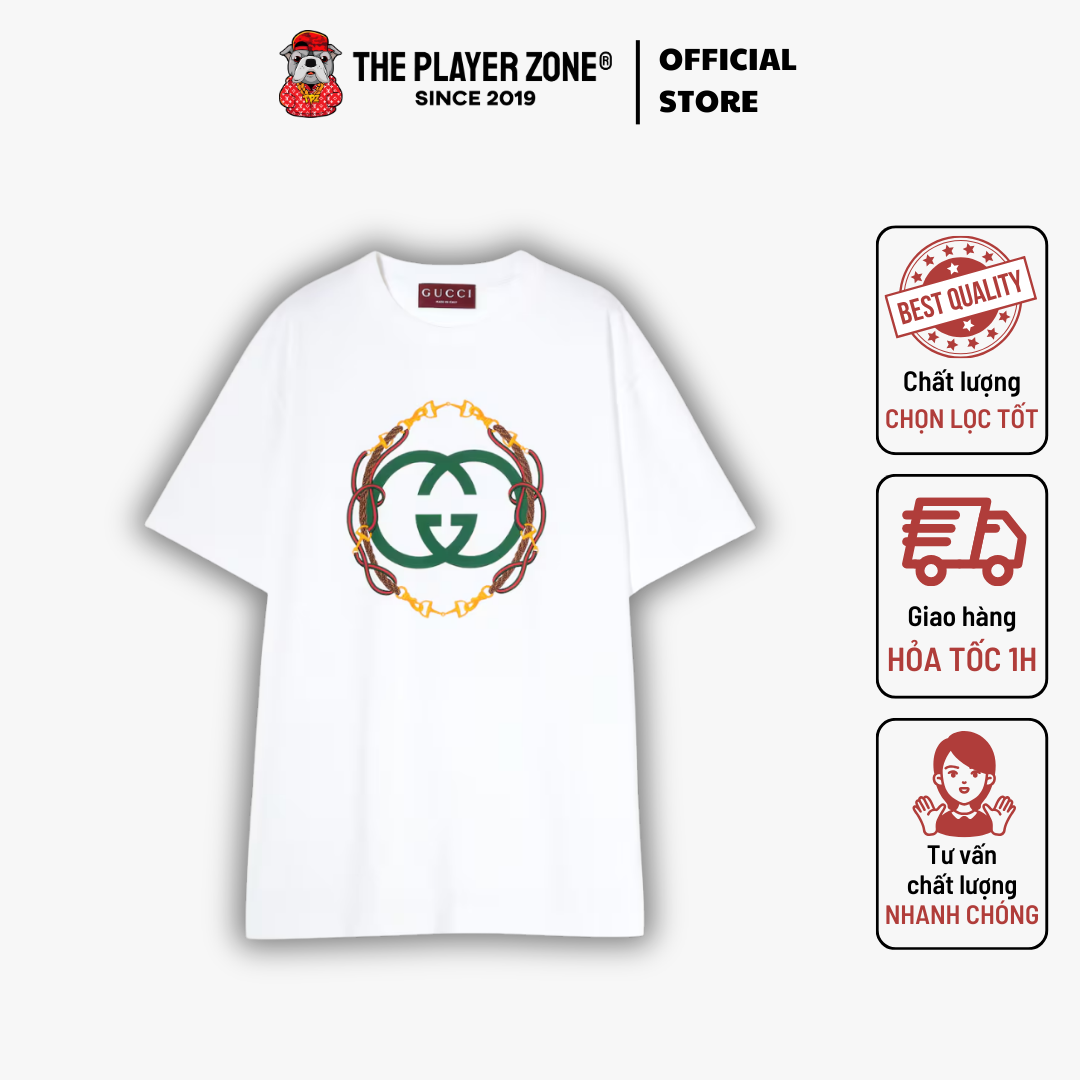 Áo Thun Gucci Cotton Jersey T-Shirt With Print In White