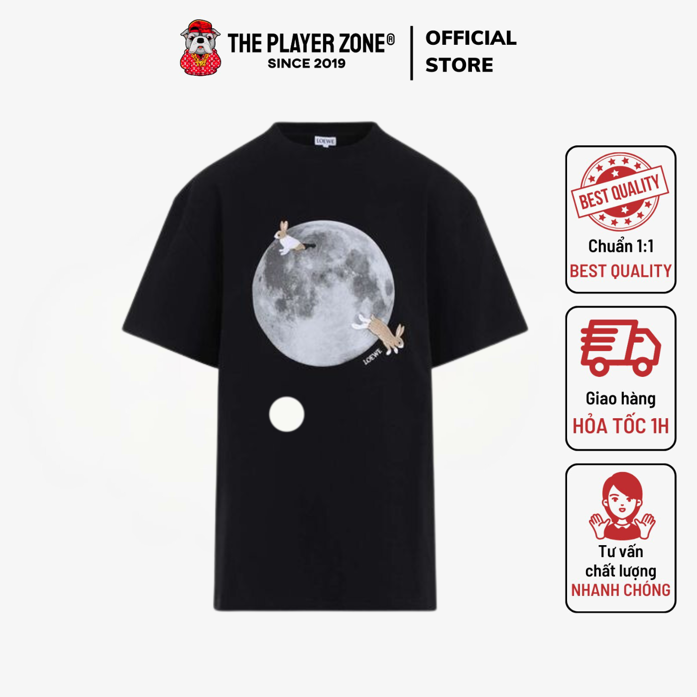 Áo Thun Loewe  Black X Suna Fujita Short Sleeved - Đen
