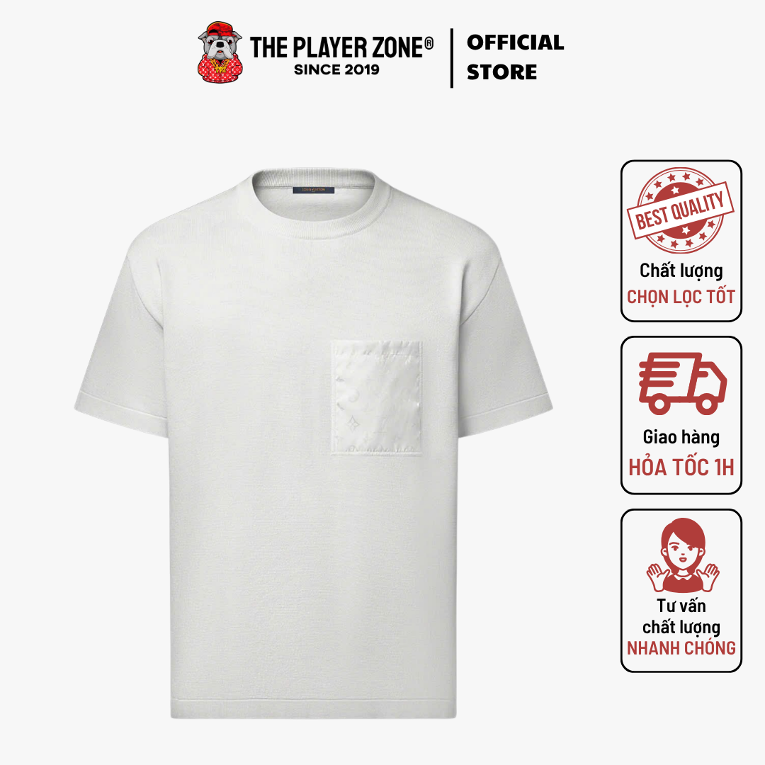 Áo Thun Monogram Nylon Details - Trắng