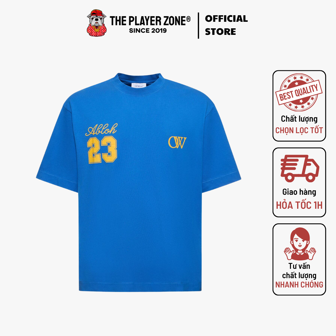 Áo Thun Off-White - Ow 23 Skate Cotton T-Shirt - Blue