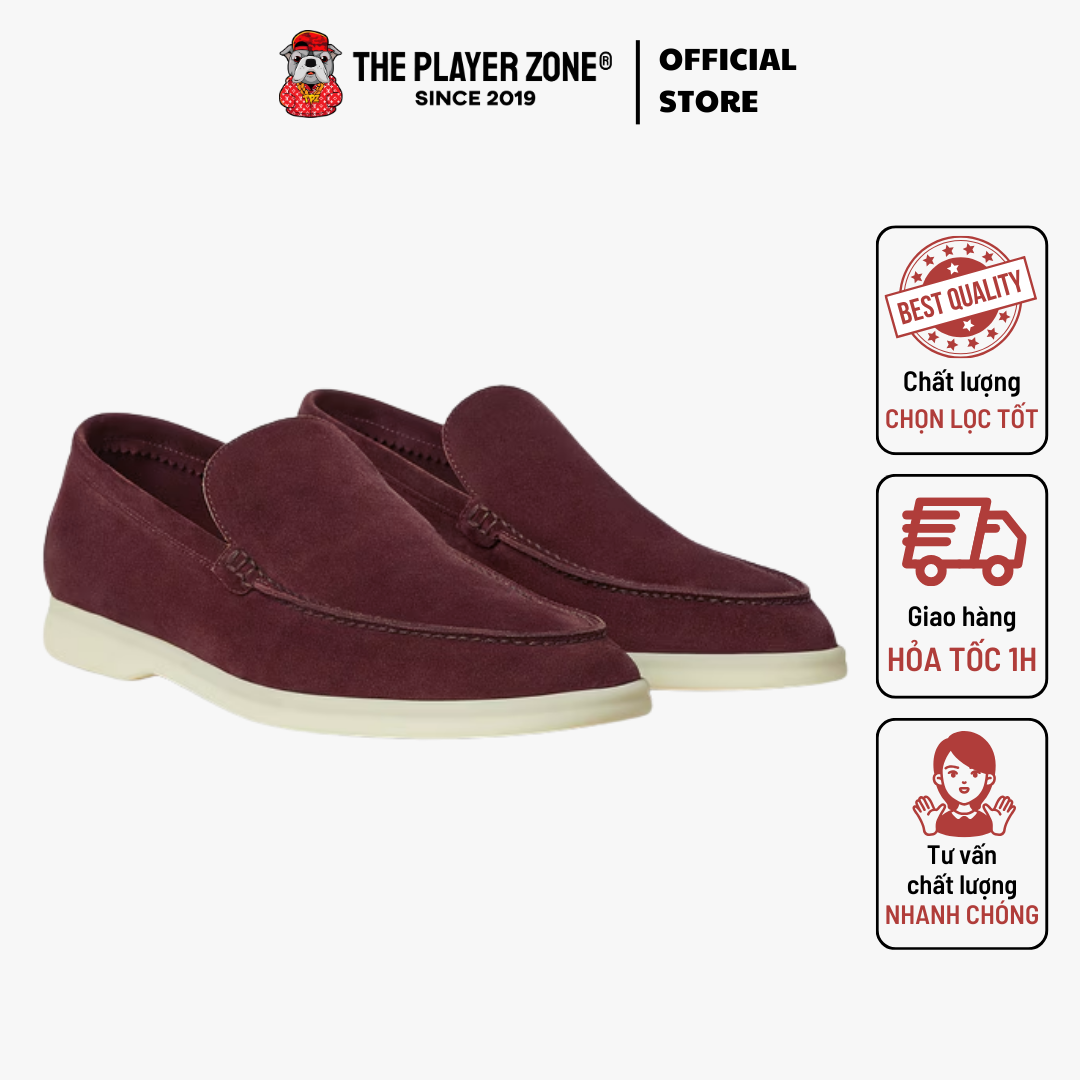 Giày Loro Summer Walk Loafer - Dark Maroon