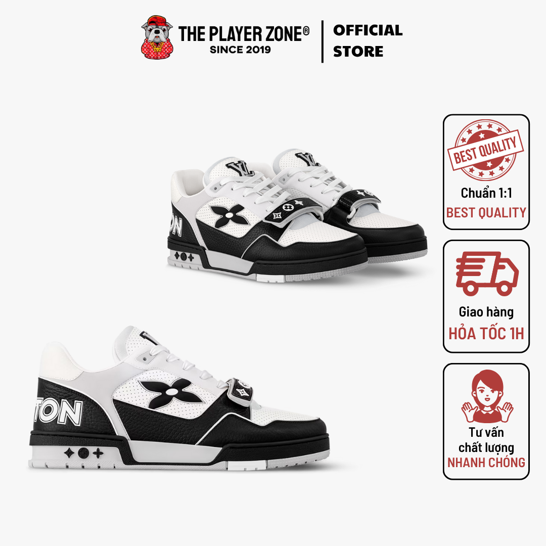 Giày Louis Vuitton LV Trainers 'Black' 1AHTDF – Đen
