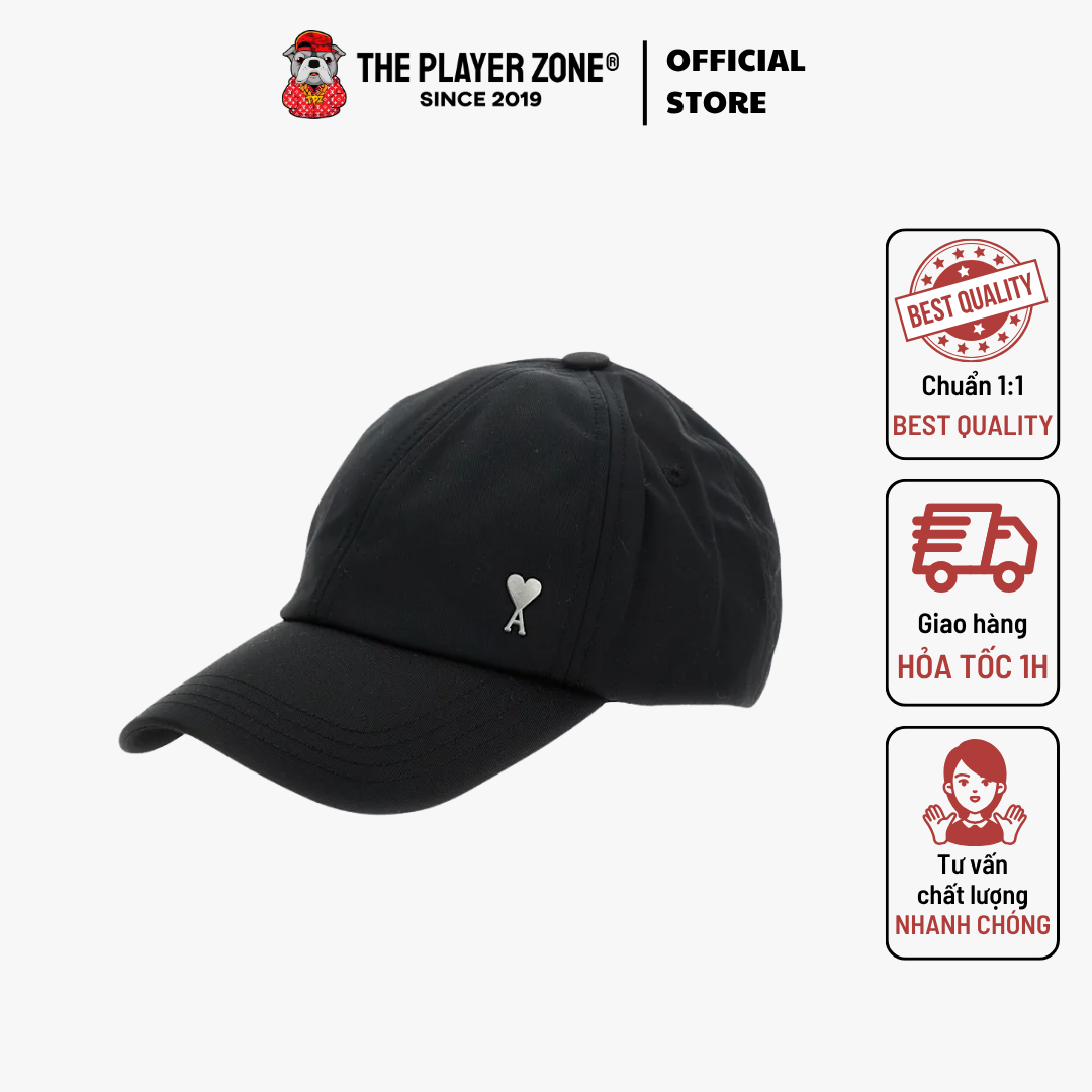 Nón Ami de Coeur Stud Cap - đen