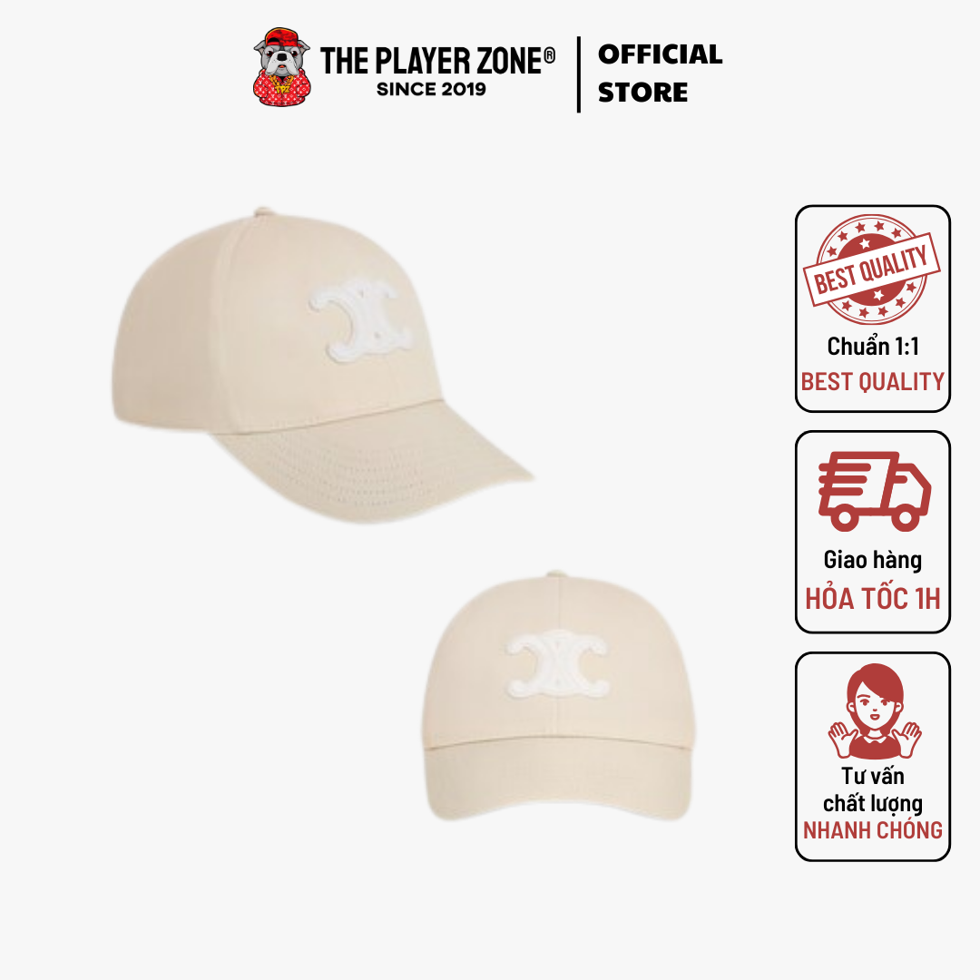 Nón Celine Triomphe Baseball Cap In Cotton - Kem