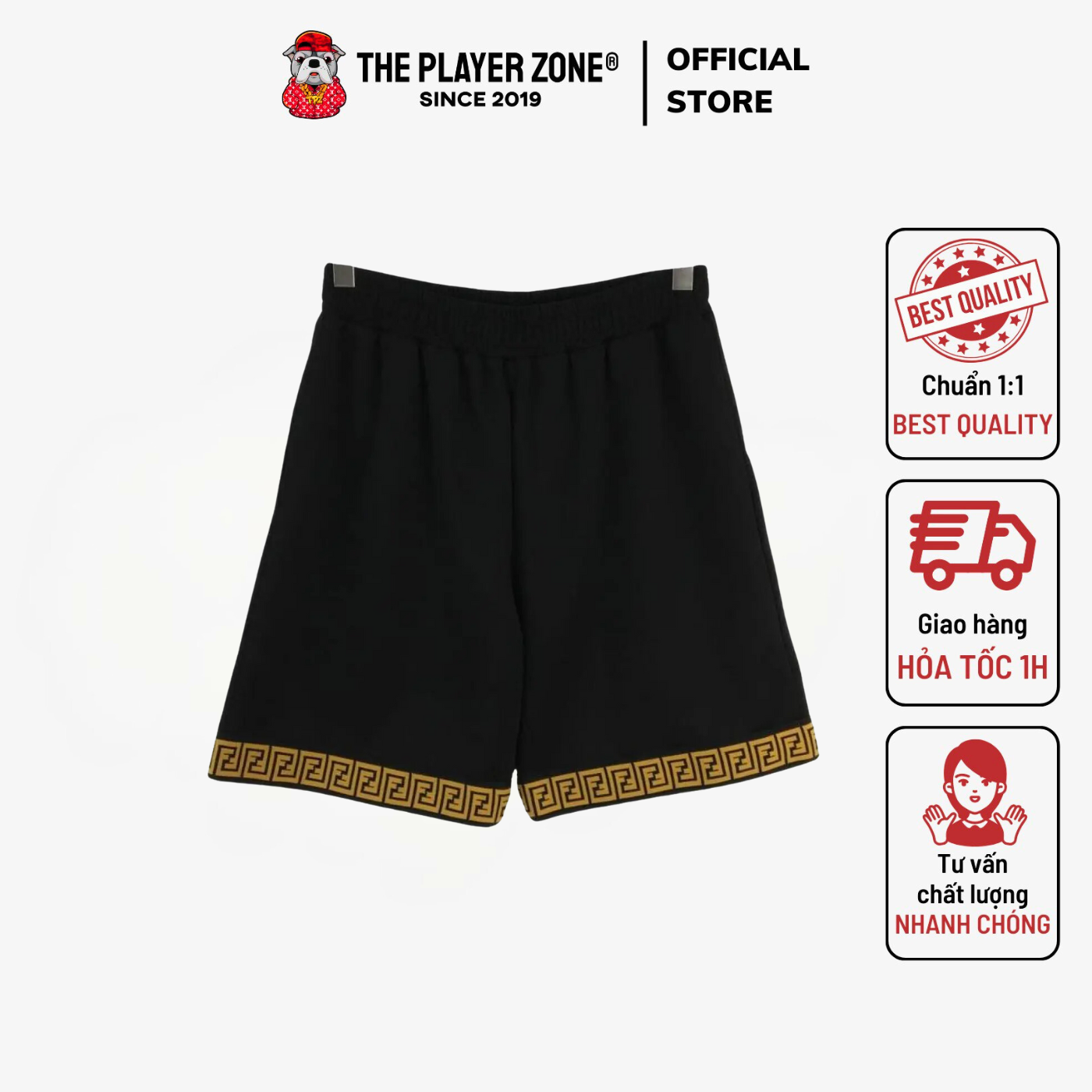 Quần Short Versace Fendi X Versace - Đen