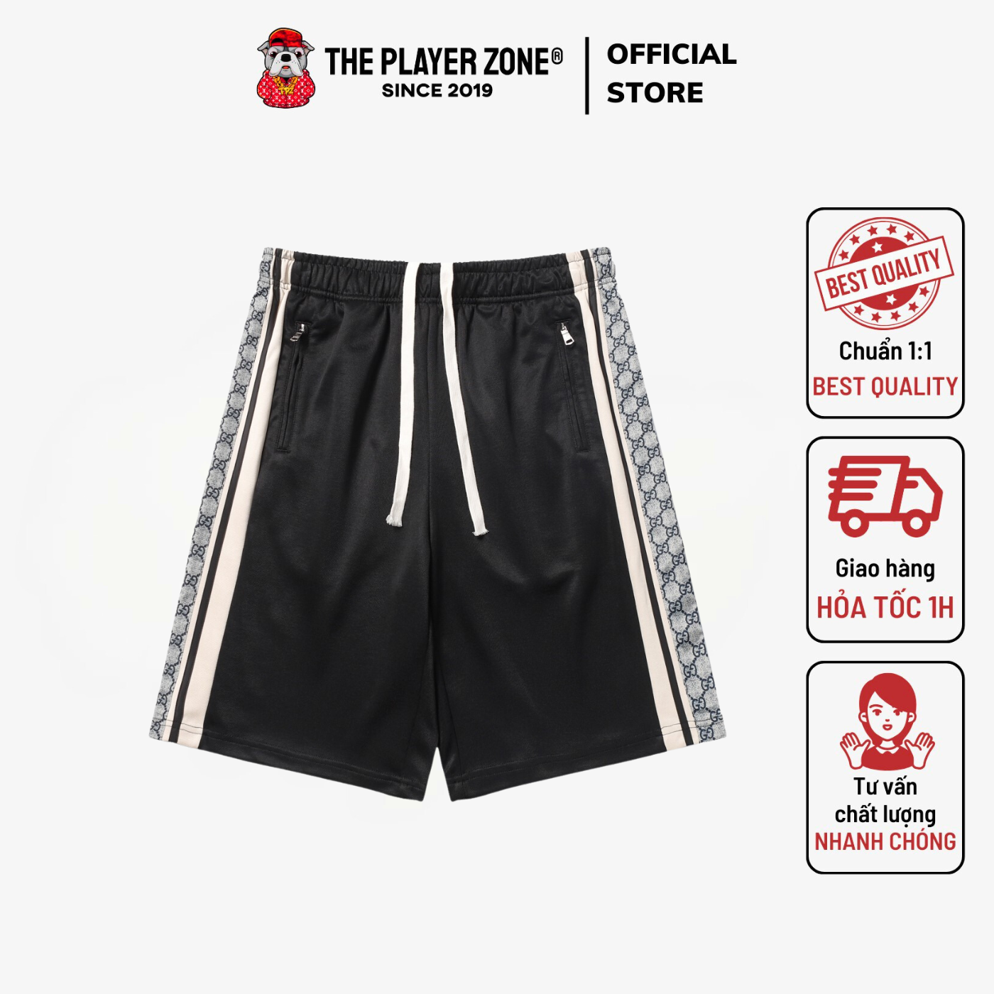Quần Shorts Gucci Pants - Đen