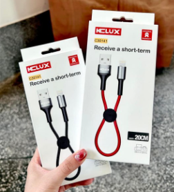 Cáp sạc KCLUX C30141 20cm V8