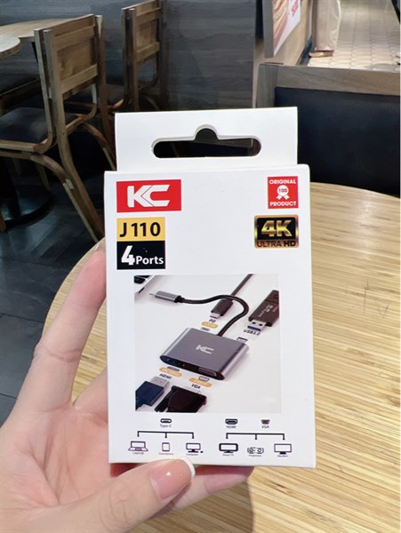 Cổng chuyển đổi HUB TYPEC KC J110 ( 4 in 1 )