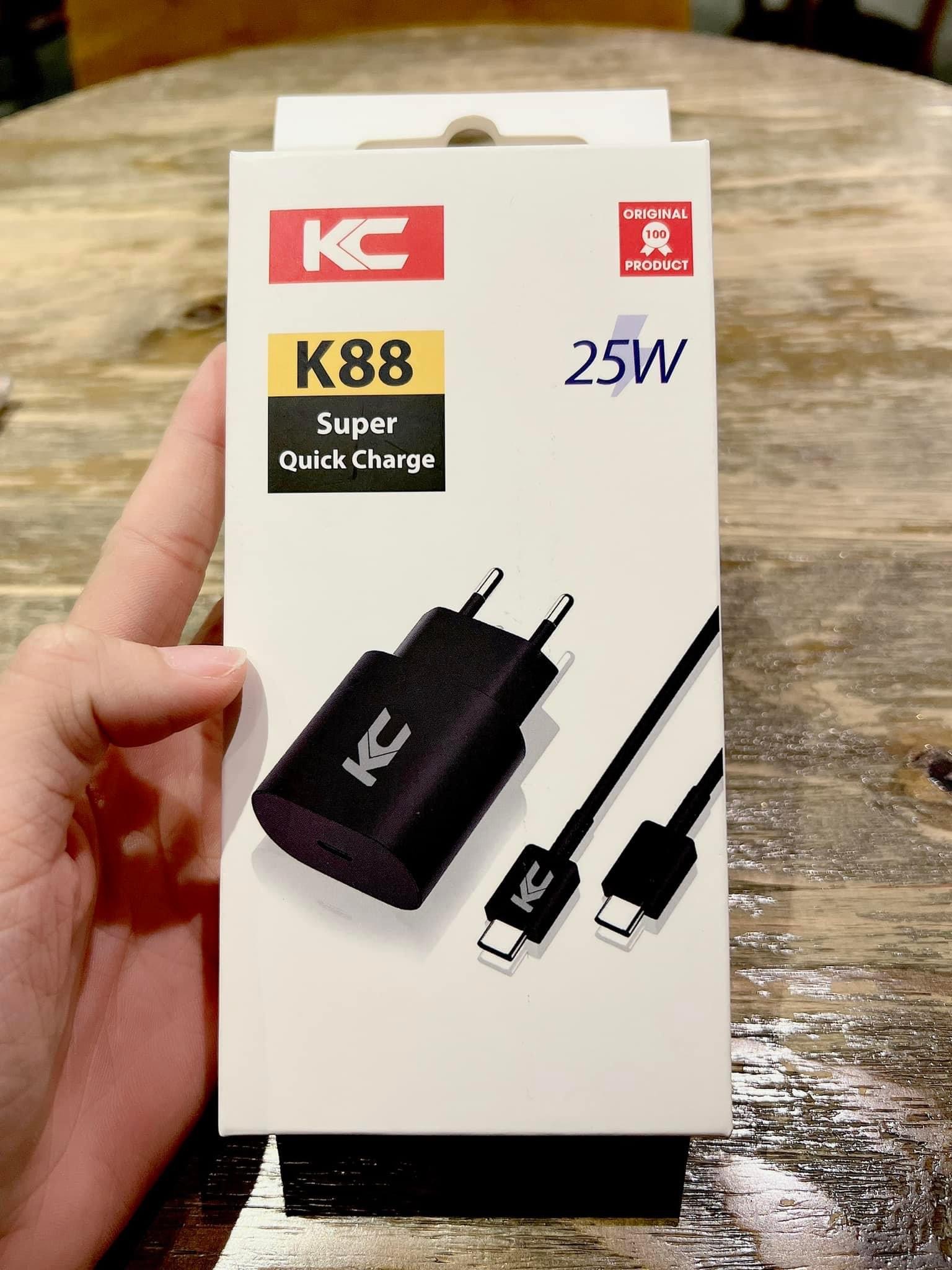 Bộ sạc 25W KC K88 ( C to C )