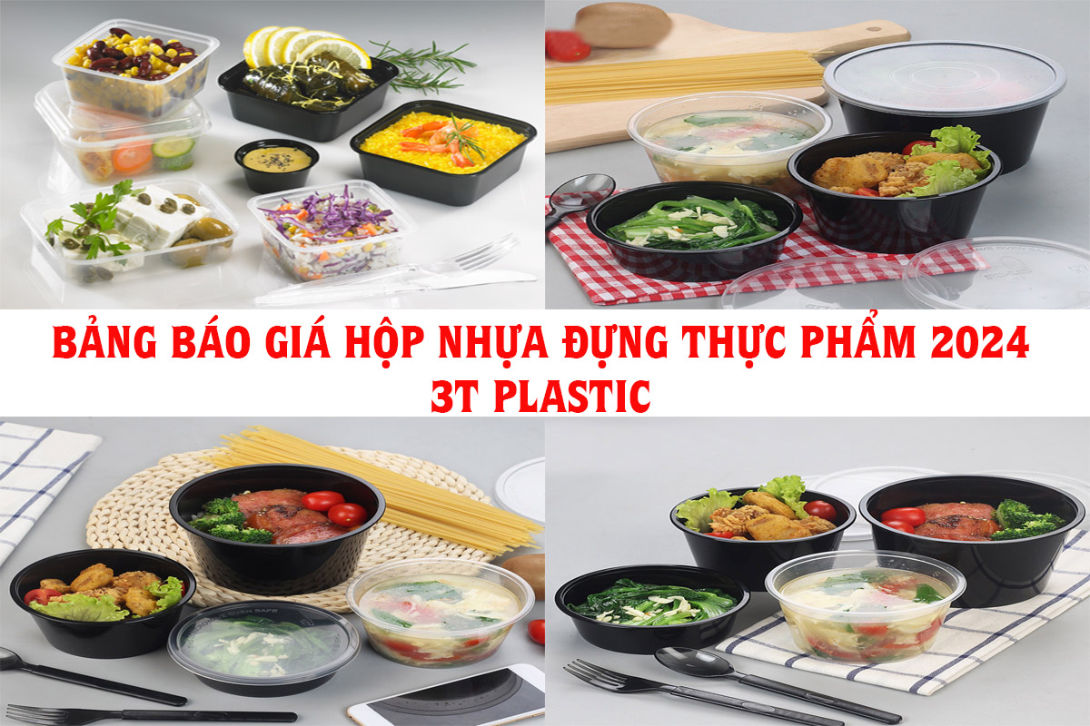 BẢNG GIÁ HỘP NHỰA ĐỰNG THỰC PHẨM TRẮNG TRONG 2024