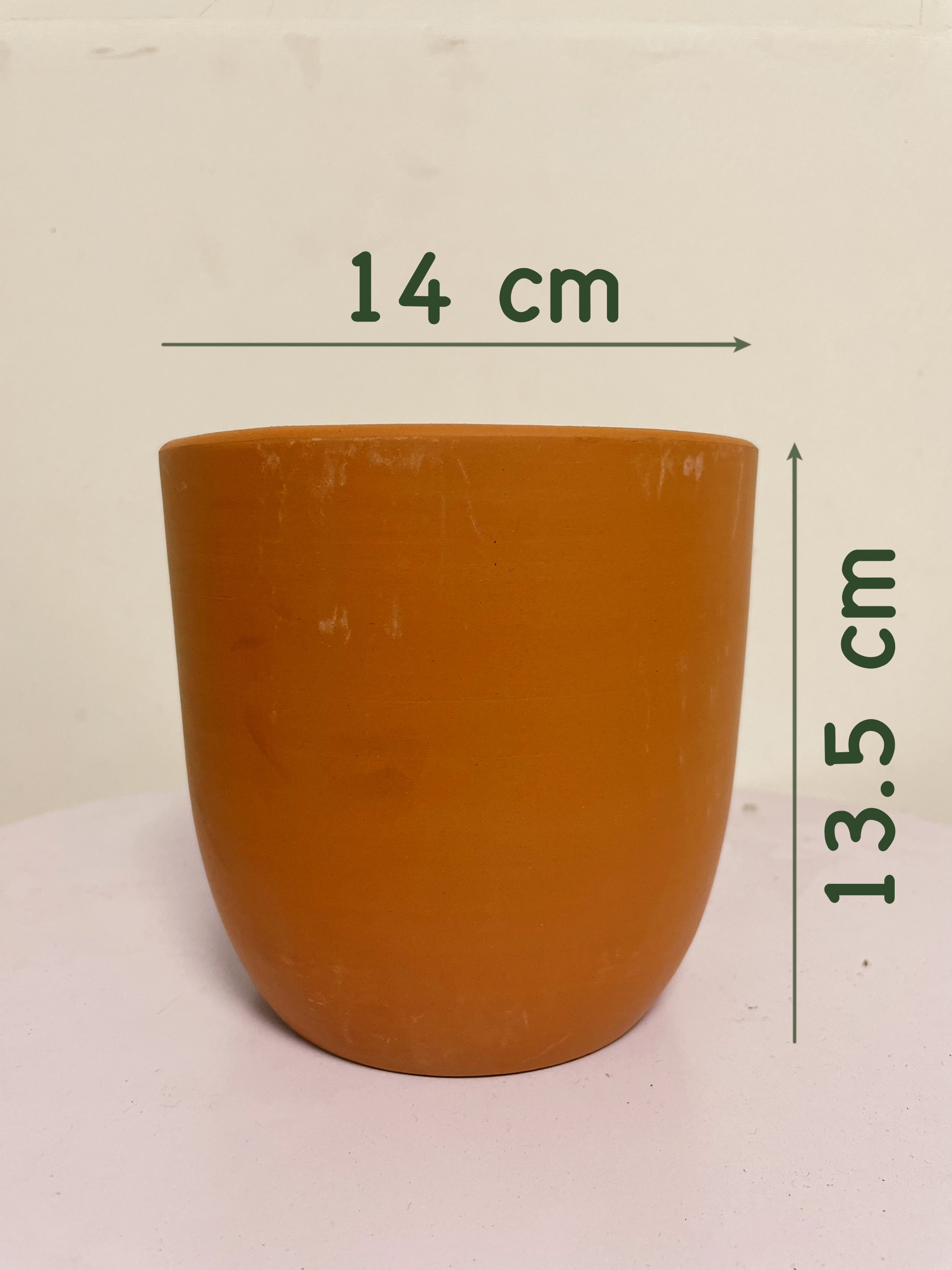 CHẬU TRỨNG ĐẤT NUNG (14*13.5cm) (1 chậu), gốm đất nung, chậu cây mini, sen đá, xương rồng Cây Tươi Nguyên CTN0970